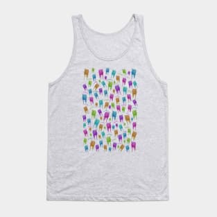 Funny horses pattern with laughing ponies Tank Top